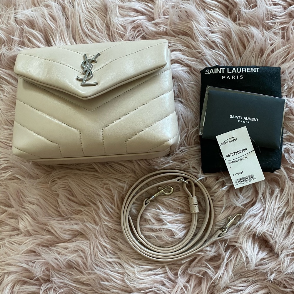 Saint Laurent Light Blush Pink Toy Loulou